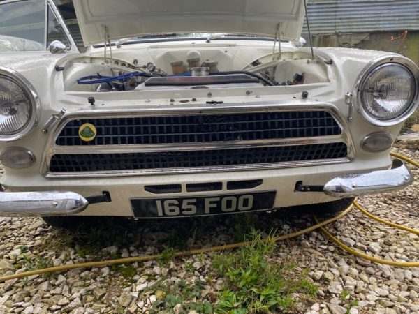 Ex Works MK1 Ford Lotus Cortina 1963 Manual White & Green 165 foo